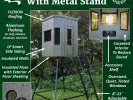 Boonetown Hunting Blind - features- metal stand